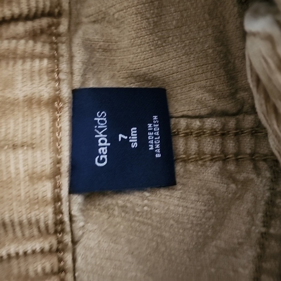 Gap Kids Boy Size 7 Slim Cordoroy Adjustable Waist Pants - Picture 2 of 6